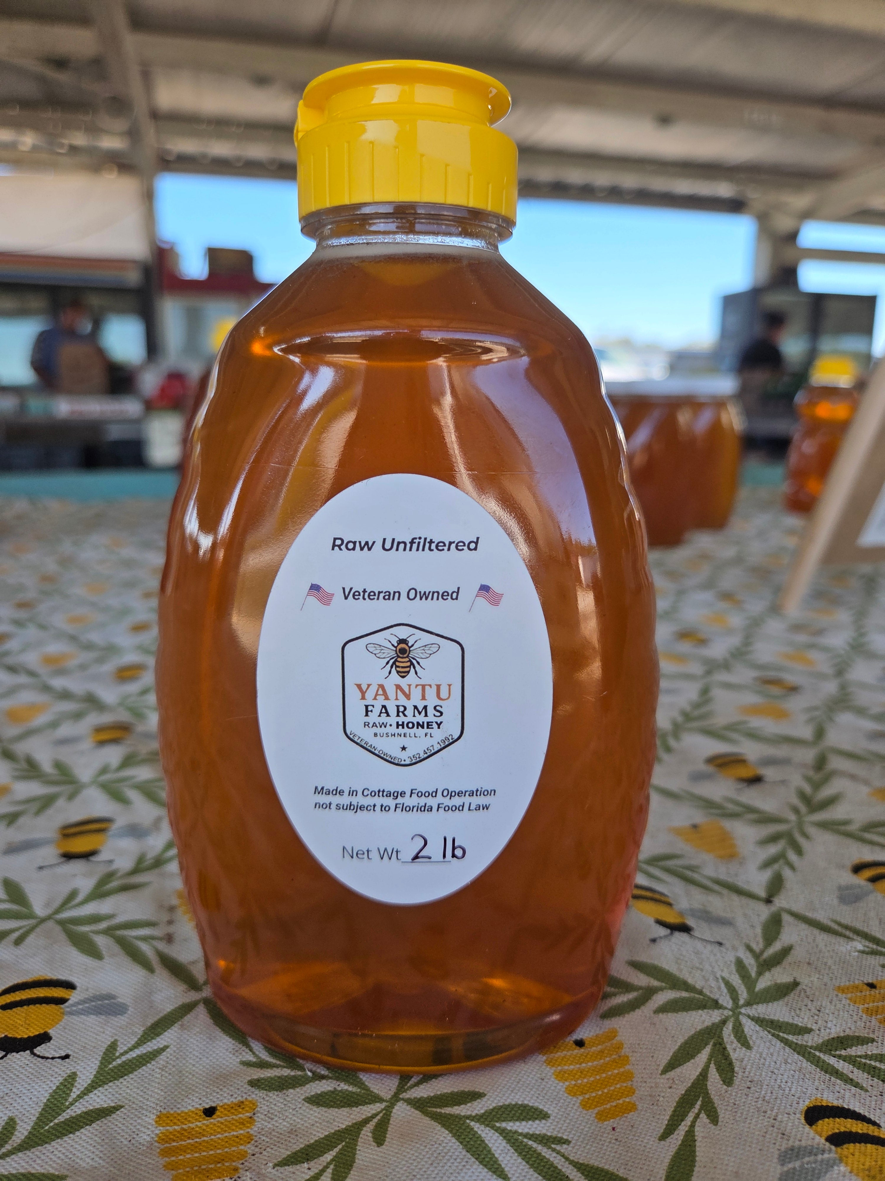 Raw Wildflower Honey 32oz, Plastic